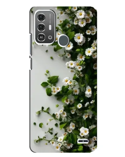 Чохол для ZTE Blade A53 Pro з картинкою «Гілка дрібних білих квітів»