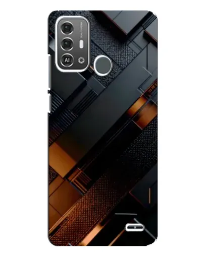 Чохол для ZTE Blade A53 Pro з картинкою «Чорні геометричні блоки» Чохол для ZTE Blade A53 Pro з картинкою «Чорні геометричні блоки»