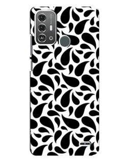 Чохол для ZTE Blade A53 Pro з картинкою «Контрастні чорні краплі»