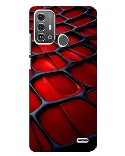 Чохол для ZTE Blade A53 Pro з картинкою «Червона глянцева сітка»