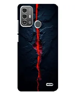 Чохол для ZTE Blade A53 Pro з картинкою «Червона лавова тріщина»