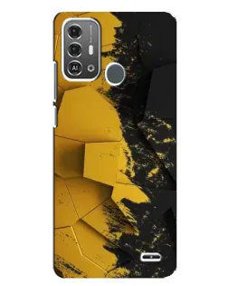 Чохол для ZTE Blade A53 Pro з картинкою «Золоті уламки геометрії»