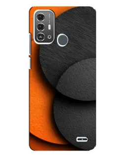 Чохол для ZTE Blade A53 Pro з картинкою «Геометрія помаранчевих кіл»