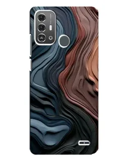 Чохол для ZTE Blade A53 Pro з картинкою «Кольорові хвилі каньйону»