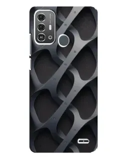 Чохол для ZTE Blade A53 Pro з картинкою «Об'ємне сіре плетіння»