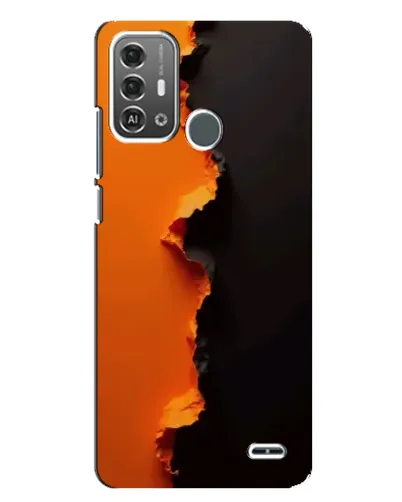Чохол для ZTE Blade A53 Pro з картинкою «Помаранчевий розлом» Чохол для ZTE Blade A53 Pro з картинкою «Помаранчевий розлом»