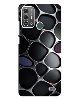 Чохол для ZTE Blade A53 Pro з картинкою «Об'ємна темна решітка»