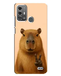 Чохол для ZTE Blade A53 Pro з картинкою «Капібара вікторія»