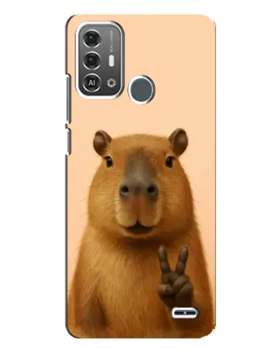 Чехол для ZTE Blade A53 Pro с картинкой «Капибара виктория» Чехол для ZTE Blade A53 Pro с картинкой «Капибара виктория»