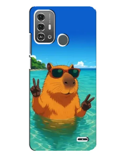 Чехол для ZTE Blade A53 Pro с картинкой «Морская капибара» Чехол для ZTE Blade A53 Pro с картинкой «Морская капибара»