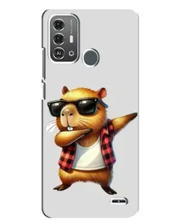 Чохол для ZTE Blade A53 Pro з картинкою «Капібара репер даб»