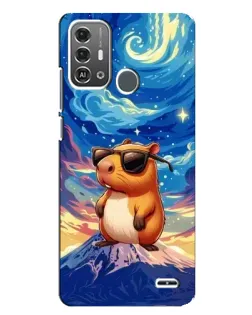 Чохол для ZTE Blade A53 Pro з картинкою «Капібара Ван Гога»