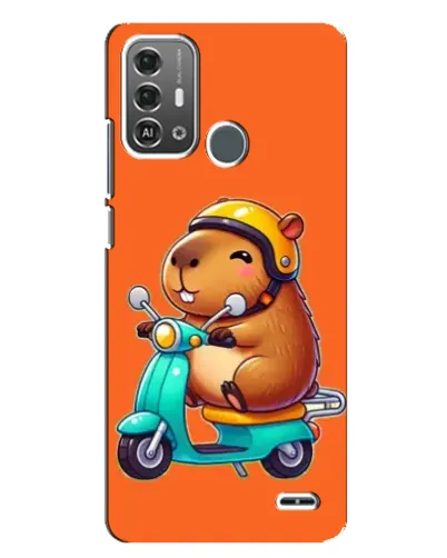 Чехол для ZTE Blade A53 Pro с картинкой «Капибара на скутере» Чехол для ZTE Blade A53 Pro с картинкой «Капибара на скутере»