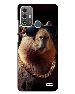 Чохол для ZTE Blade A53 Pro з картинкою «Капібара золотий ланцюг»