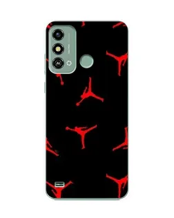 Чохол для ZTE Blade A53 з картинкою «Jordan Red Pattern»