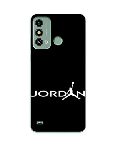 Чехол для ZTE Blade A53 с картинкой «Jordan White Logo»