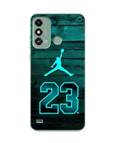 Чехол для ZTE Blade A53 с картинкой «Jordan Cyan 23»