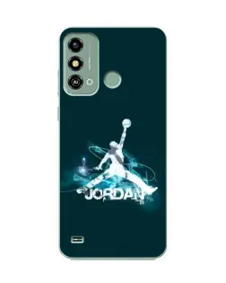 Чехол для ZTE Blade A53 с картинкой «Jordan Blue Fire»