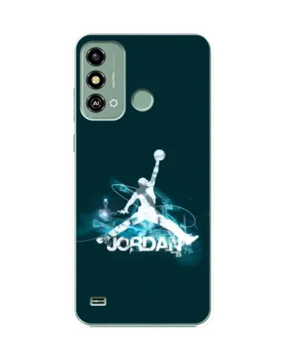 Чехол для ZTE Blade A53 с картинкой «Jordan Blue Fire»