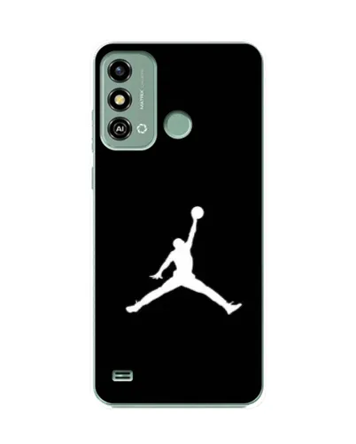 Чехол для ZTE Blade A53 с картинкой «Jordan Silhouette»