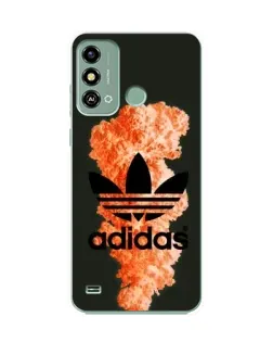 Чохол для ZTE Blade A53 з картинкою «Помаранчевий дим Adidas»