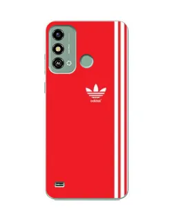 Чохол для ZTE Blade A53 з картинкою «Червоний мінімалізм Adidas»