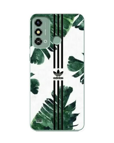 Чохол для ZTE Blade A53 з картинкою «Пальмове листя адідас»