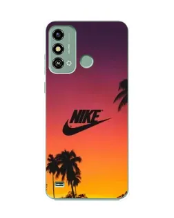 Чехол для ZTE Blade A53 с картинкой «Nike на закате солнца»