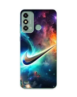 Чехол для ZTE Blade A53 с картинкой «Космический Nike Swoosh»