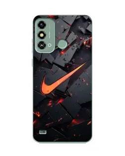 Чехол для ZTE Blade A53 с картинкой «Nike — эффект разломов»