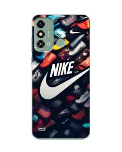 Чехол для ZTE Blade A53 с картинкой «Коллекция кроссовок Nike»
