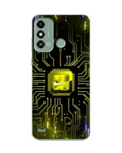 Чехол для ZTE Blade A53 с картинкой «Nike — золотая искра»