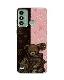 Чехол для ZTE Blade A53 с картинкой «Мишка в стиле LV»