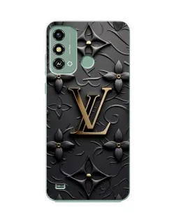 Чехол для ZTE Blade A53 с картинкой «Кожаная текстура LV»