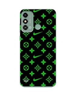 Чехол для ZTE Blade A53 с картинкой «Неоновый принт LV»