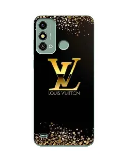 Чехол для ZTE Blade A53 с картинкой «LV — золотые искры»