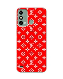 Чехол для ZTE Blade A53 с картинкой «Яркий паттерн LV»