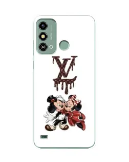 Чехол для ZTE Blade A53 с картинкой «LV и Микки Маус»