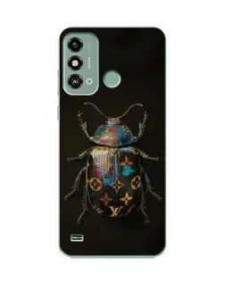 Чехол для ZTE Blade A53 с картинкой «LV — мраморный принт»