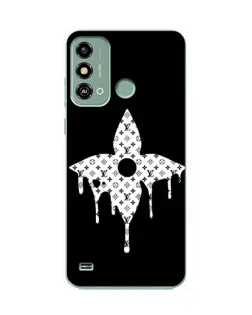 Чехол для ZTE Blade A53 с картинкой «Цветочная монограмма»
