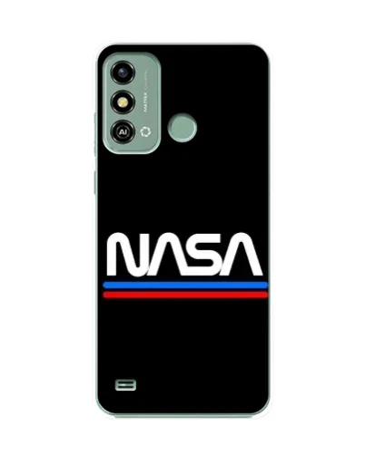 Чехол для ZTE Blade A53 с картинкой «NASA — классика Red Blue»