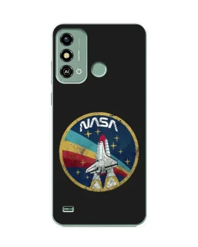 Чехол для ZTE Blade A53 с картинкой «NASA — эмблема миссии»