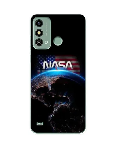Чехол для ZTE Blade A53 с картинкой «Земля из космоса NASA»