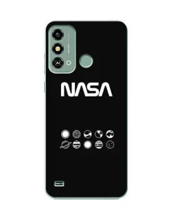 Чехол для ZTE Blade A53 с картинкой «NASA — технический принт»