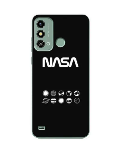 Чехол для ZTE Blade A53 с картинкой «NASA — технический принт»