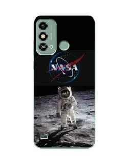 Чехол для ZTE Blade A53 с картинкой «Астронавт на Луне»