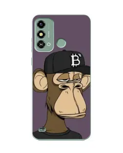 Чехол для ZTE Blade A53 с картинкой «Bored Ape в кепке»