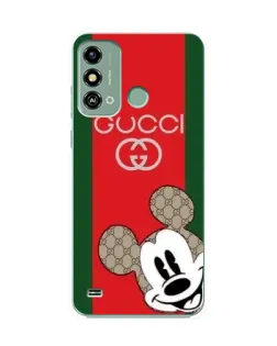 Чохол для ZTE Blade A53 з картинкою «Gucci — смуги та Міккі»