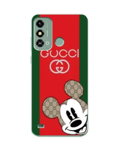 Чохол для ZTE Blade A53 з картинкою «Gucci — смуги та Міккі»