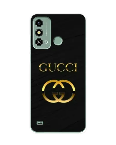 Чохол для ZTE Blade A53 з картинкою «Золотий логотип Gucci»